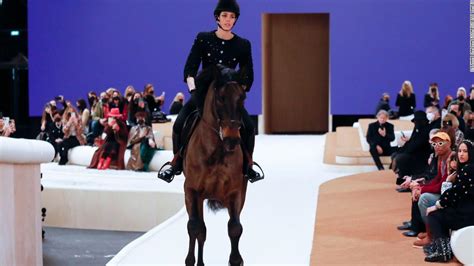 chanel casiraghi cavallo|Chanel sends princess on horseback down the runway in Paris.